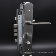 Sicherheitstür Lockset mit Messing-Euro-Profil Zylinder in Satin Nickel Oberfläche Schiebeverschlüsse Sicherheit